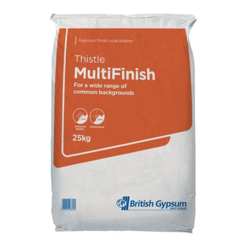 British Gypsum Thistle Multi Finish Provides a smooth finish on Plasterboard and plaster