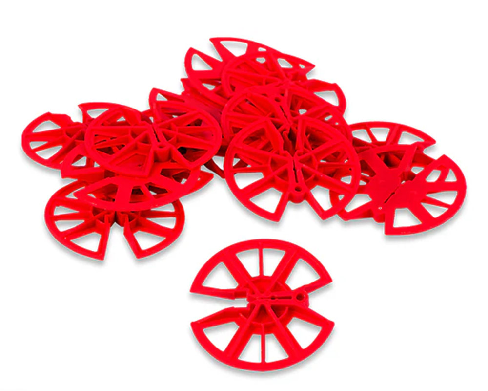 Insulation Retaining Disks For efficient cavity insulation slab installation